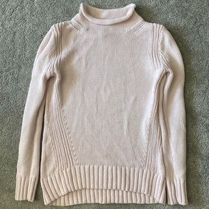 Pink roll neck Jcrew sweater